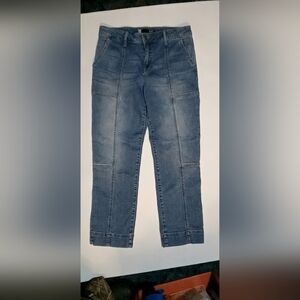 Kut from the Kloth Women’s Catherine Seamed Straight Leg Jeans Light Wash Blue